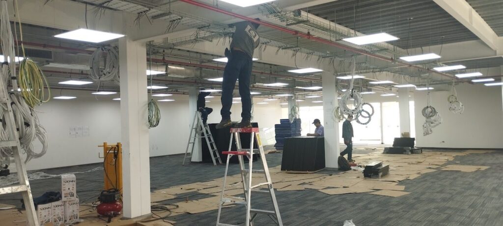 Instalación eléctrica en oficina